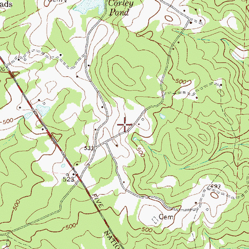 Topographic Map of Northside Fire Department Northside Substation, SC