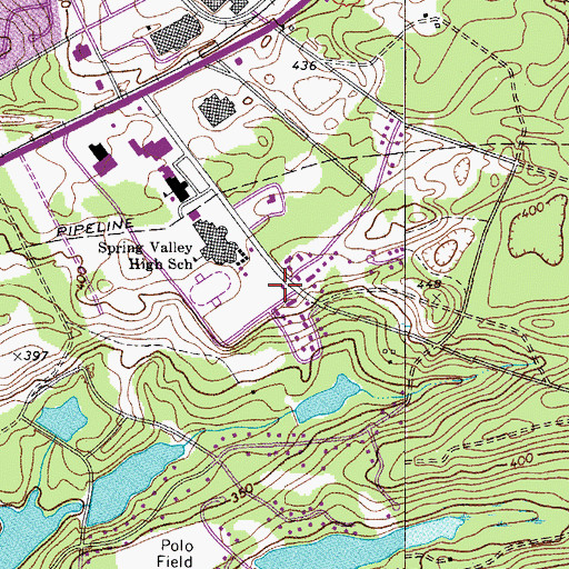Topographic Map of Columbia Fire Department Sand Hill Station 24, SC