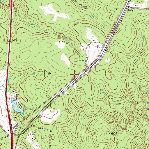 Topographic Map of Fairfield County Fire Department Blackstock - Woodward, SC