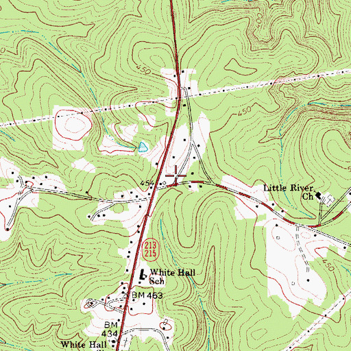 Topographic Map of Fairfield County Fire Department Jenkinsville, SC