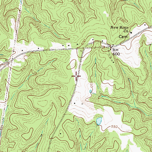 Topographic Map of Fairfield County Fire Department Feasterville, SC