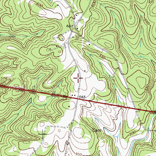 Topographic Map of Charlotte Road - Van Wyck Station 5, SC