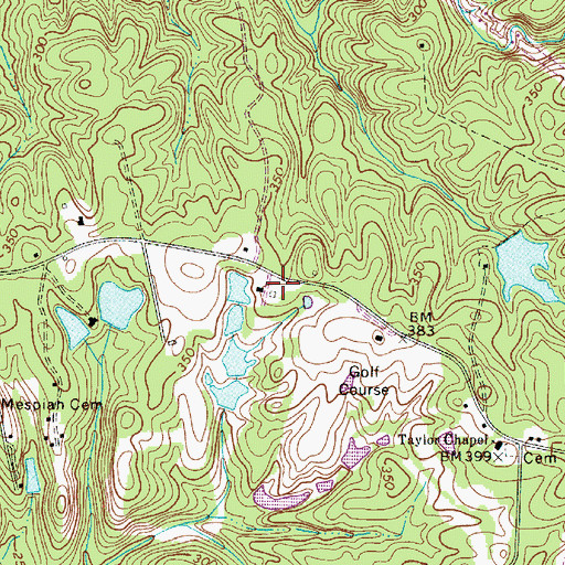 Topographic Map of Columbia - Richland Fire Department Upper Richland, SC