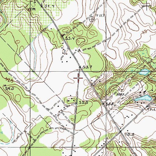 Topographic Map of Fort Motte Fire Department Stumphole, SC