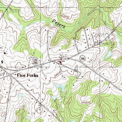 Topographic Map of Clear Spring Fire and Rescue Headquarters, SC