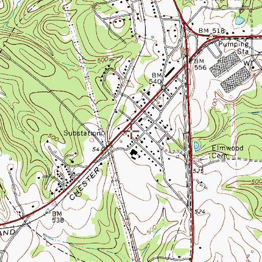 Topographic Map of Fort Lawn Fire Department Station 2, SC