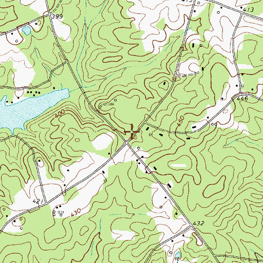 Topographic Map of Lexington County Fire Service Crossroads, SC