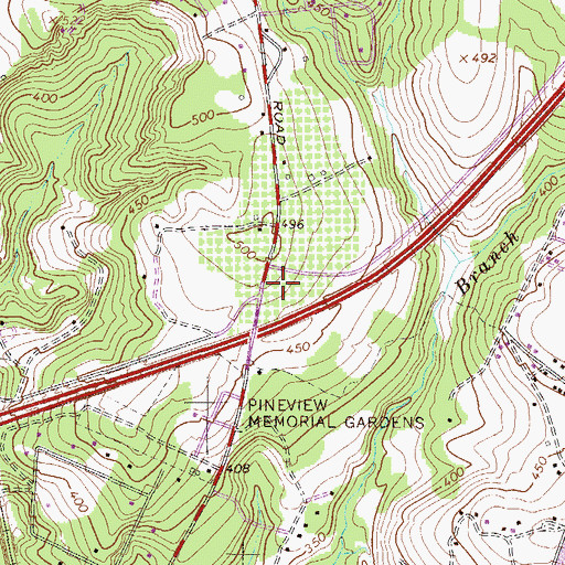 Topographic Map of North Augusta Fire Department Station 2, SC