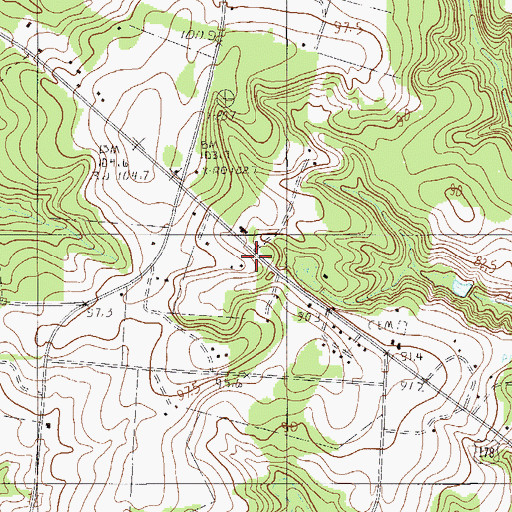 Topographic Map of Orangeburg County Fire Department Wolfton Station 2, SC