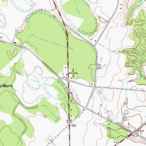 Topographic Map of Clio Rural Fire Department Clio, SC