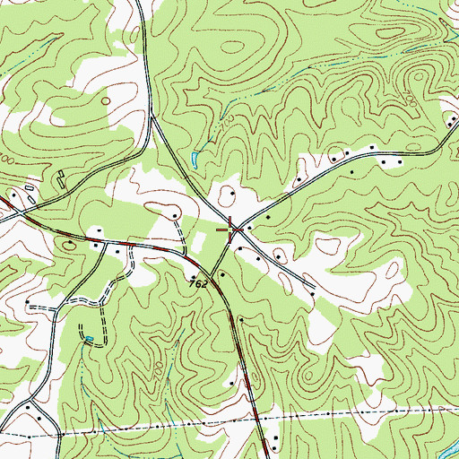 Topographic Map of Buffalo Volunteer Fire Department, SC