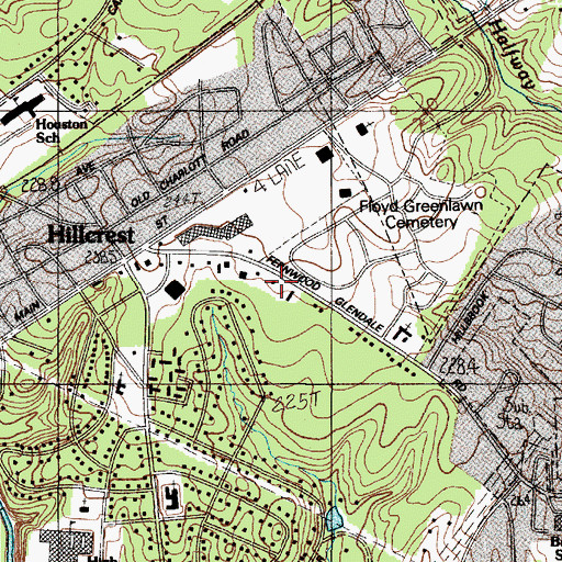 Topographic Map of Spartanburg City Fire Department Station 5, SC