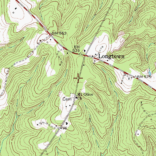 Topographic Map of Fairfield County Fire Department Southeastern, SC