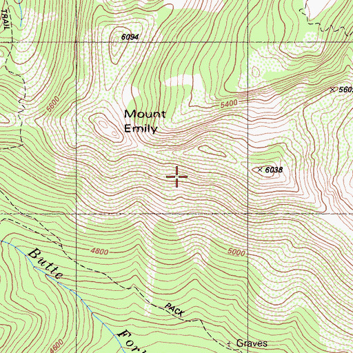 Topographic Map of Cameron Meadows, CA