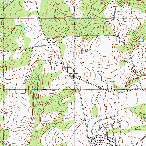 Topographic Map of South Greenville Fire Department Station 3, SC