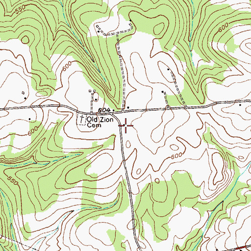 Topographic Map of Abbeville County Fire Department Edgewood, SC