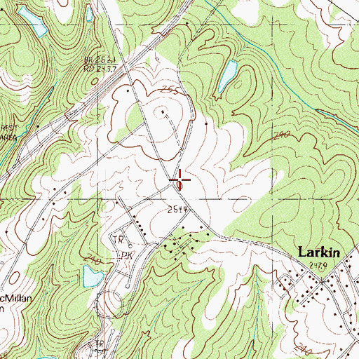 Topographic Map of Poplar Springs Fire Department Station 2, SC