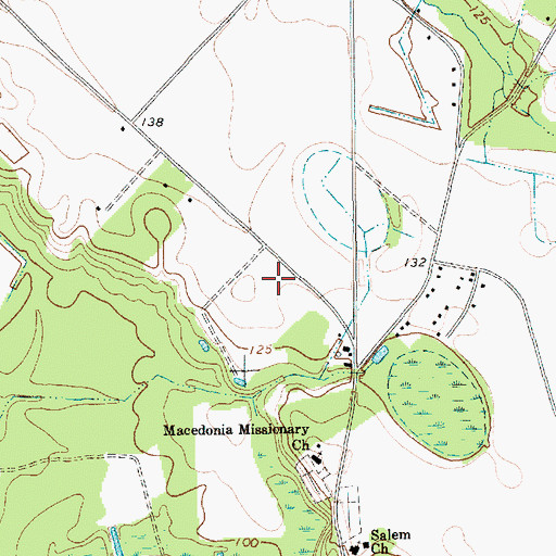 Topographic Map of Blenheim Fire Department Stoneaway, SC