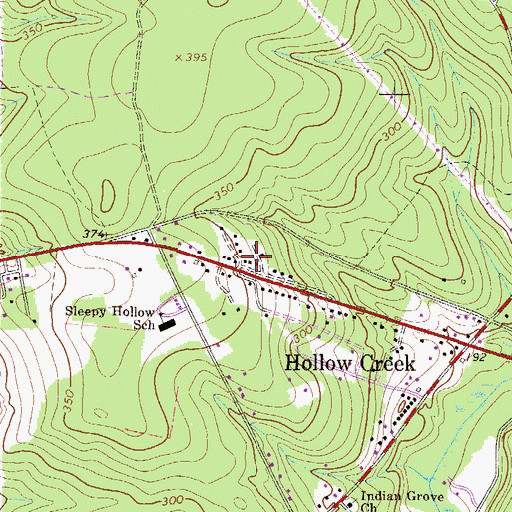 Topographic Map of Silver Bluff Fire Department Station 1, SC