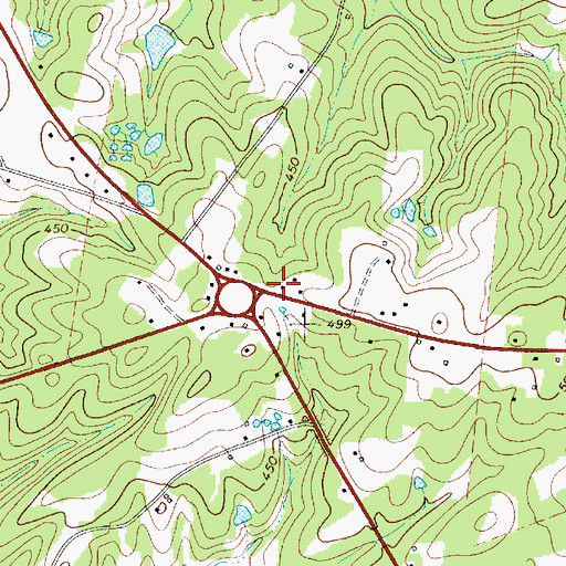 Topographic Map of Circle Fire Department Station 800, SC
