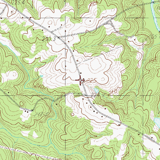 Topographic Map of Dunklin Fire Department Station 2, SC