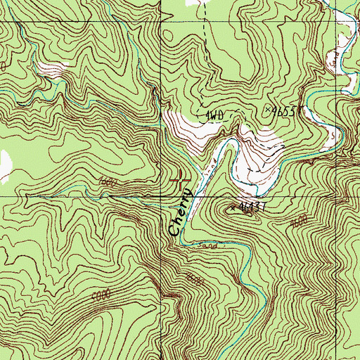 Topographic Map of Ash Creek, AZ