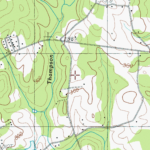 Topographic Map of Lake Cunningham Fire Department Station 2, SC