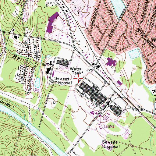 Topographic Map of Irmo Fire District Headquarters, SC
