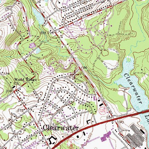 Topographic Map of Bath Fire Department Station 2 Woodridge Station, SC