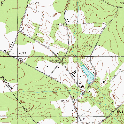 Topographic Map of Jumper Station Fire Department, SC