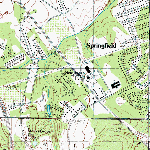 Topographic Map of North Spartanburg Fire Department Station 1, SC