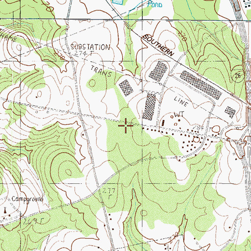 Topographic Map of North Spartanburg Fire Department Station 3, SC