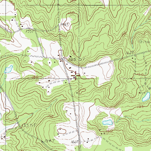 Topographic Map of Lexington County Fire Service Boiling Springs, SC