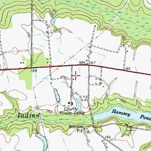 Topographic Map of Darlington County Emergency Medical Services, SC
