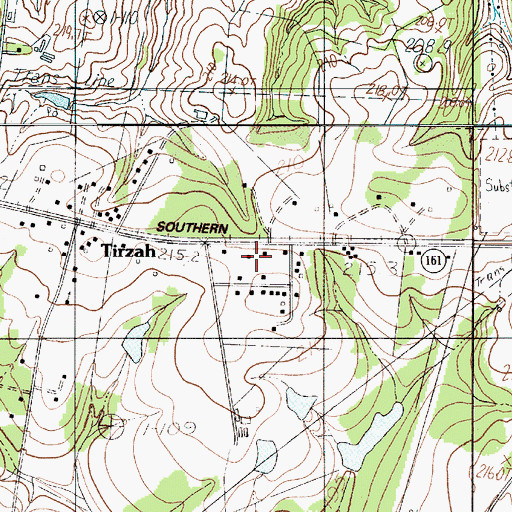 Topographic Map of Newport Fire Department Tirzah, SC