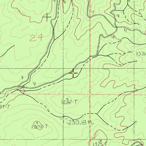 Topographic Map of Camp Carter, CA