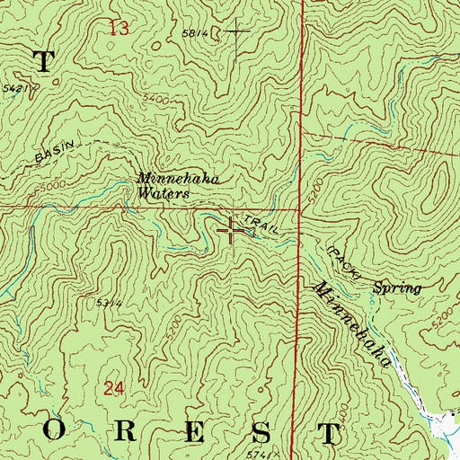 Topographic Map of Ash Creek, AZ