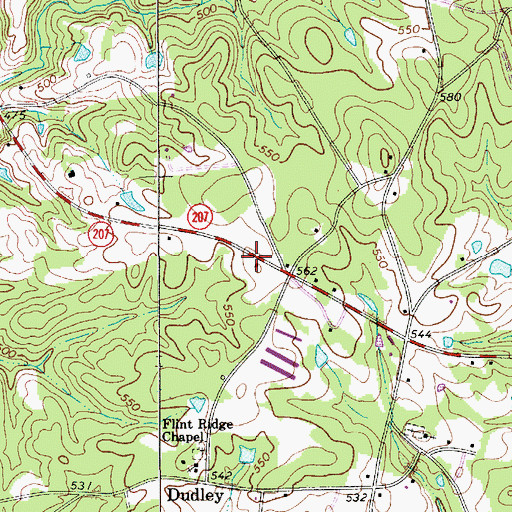 Topographic Map of High Point Fire Department Westside, SC