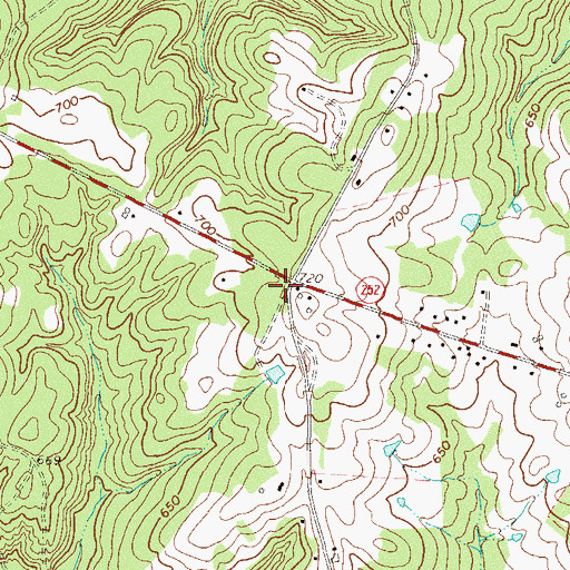 Topographic Map of Abbeville County Fire Department Broadmouth Turkey Creek, SC