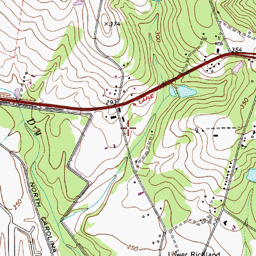 Topographic Map of Columbia - Richland Fire Department Congaree Run, SC