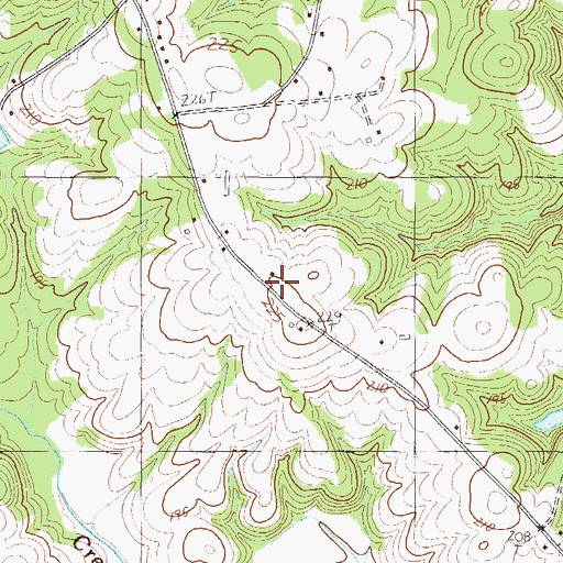 Topographic Map of Laurens County Fire Department Durbin Creek, SC