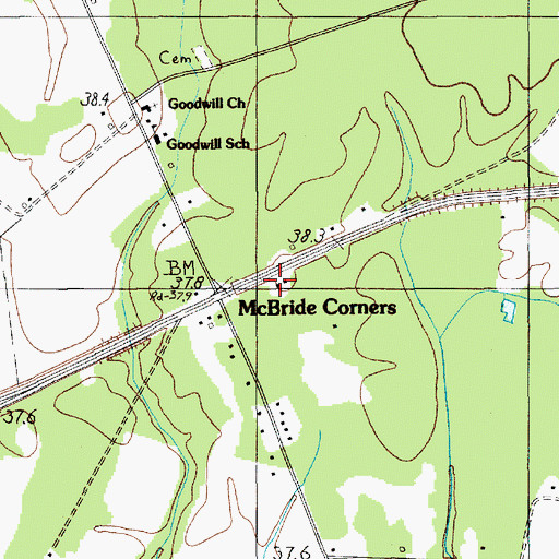 Topographic Map of Sumter Fire Department Dabbs Station 19, SC