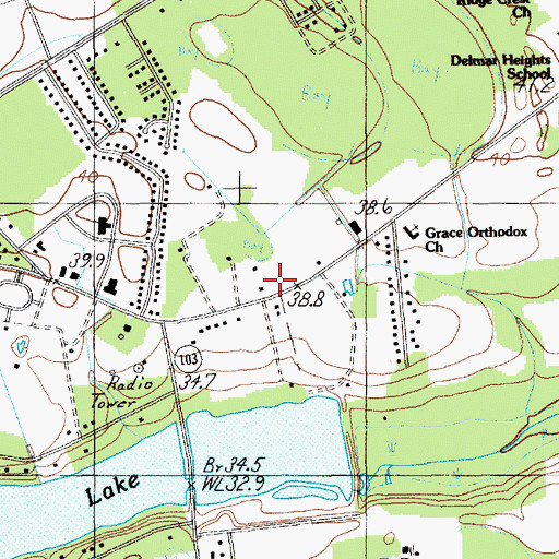 Topographic Map of West Florence Rural Fire Department South Cashua Road Station, SC