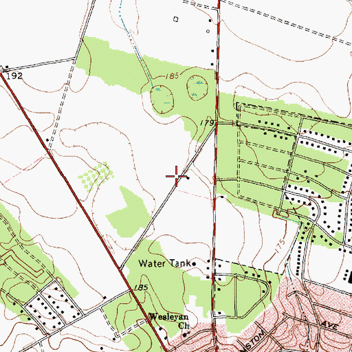 Topographic Map of Bennettsville Fire Department Northside, SC