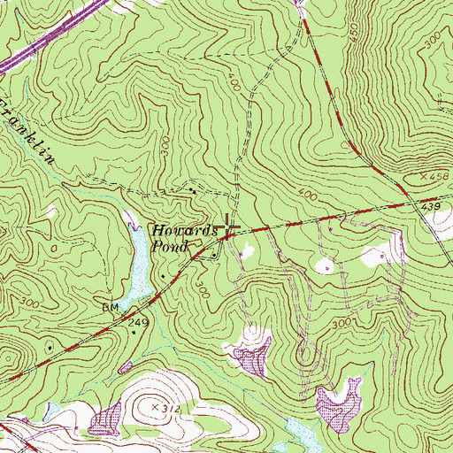 Topographic Map of Graniteville - Vaucluse - Warrenville Fire Department Station 3, SC