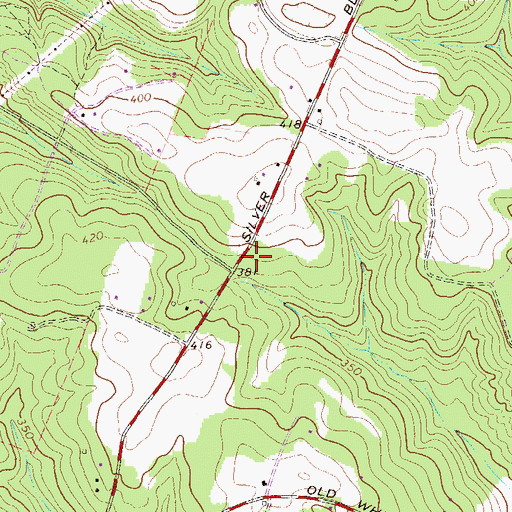 Topographic Map of Silver Bluff Fire Department, Station 2, SC