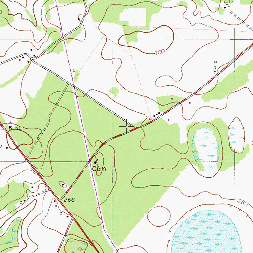Topographic Map of Long Branch Fire Department, SC