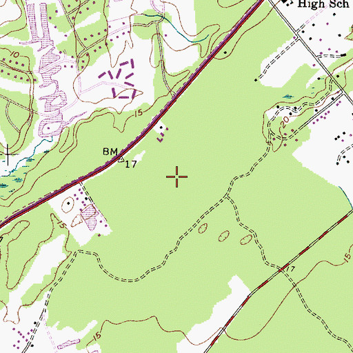 Topographic Map of Awendaw Fire District Station 5, SC