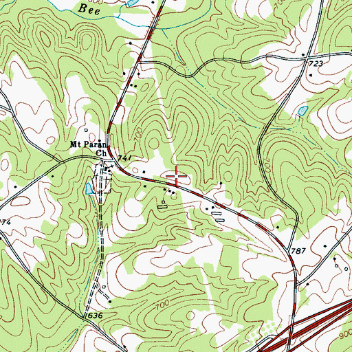 Topographic Map of Buffalo Volunteer Fire Department Station 2, SC