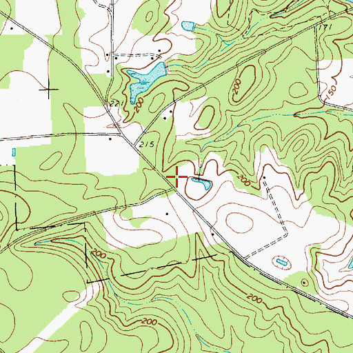 Topographic Map of Harris Creek Volunteer Fire Department, SC
